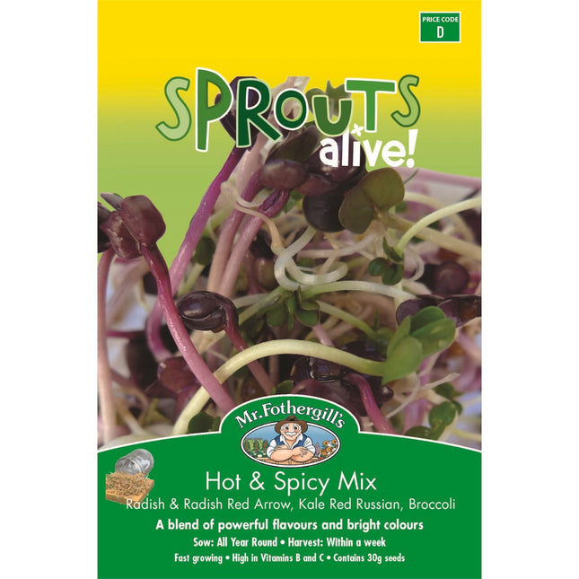 Mr Fothergill's Sprouts Alive Hot And Spicy Seeds