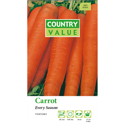 Country Value Every Season Carrot Vegetable Seeds