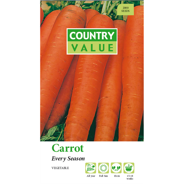 Country Value Every Season Carrot Vegetable Seeds
