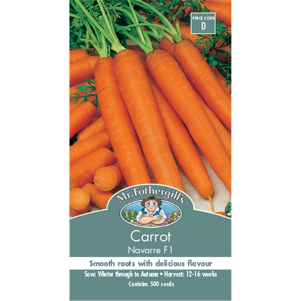 Mr Fothergill's Navarre Carrot Vegetable Seeds