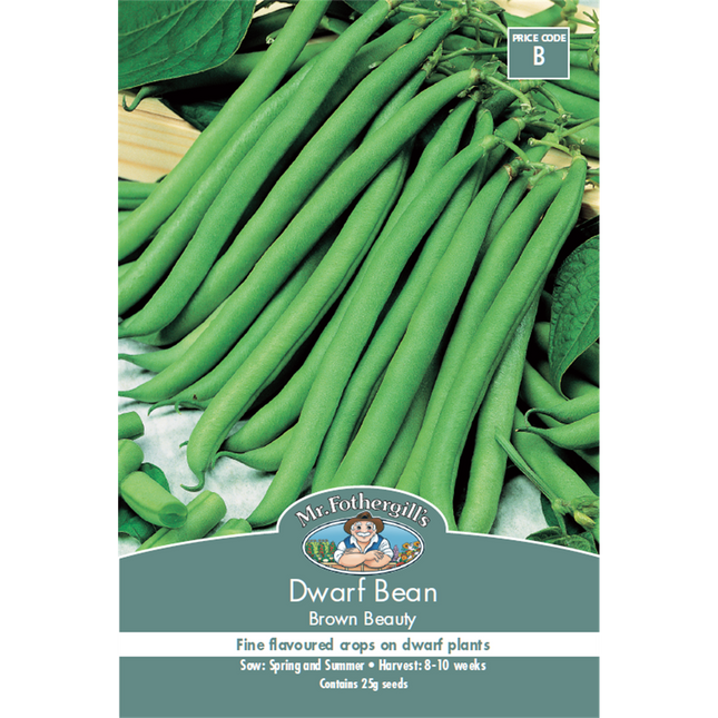 Mr Fothergill's Brown Beauty Dwarf Bean Vegetable Seed