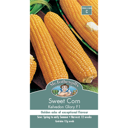 Mr Fothergill's Kelvedon Glory Sweet Corn Vegetable Seeds