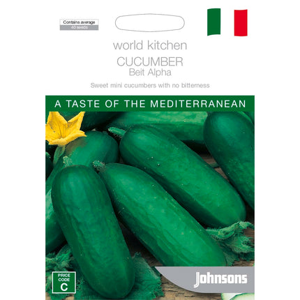 Johnsons World Kitchen Beit Alpha Cucumber Seeds