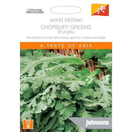 Johnsons World Kitchen Chopsuey Greens Shungiku Seeds