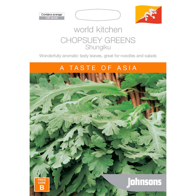 Johnsons World Kitchen Chopsuey Greens Shungiku Seeds