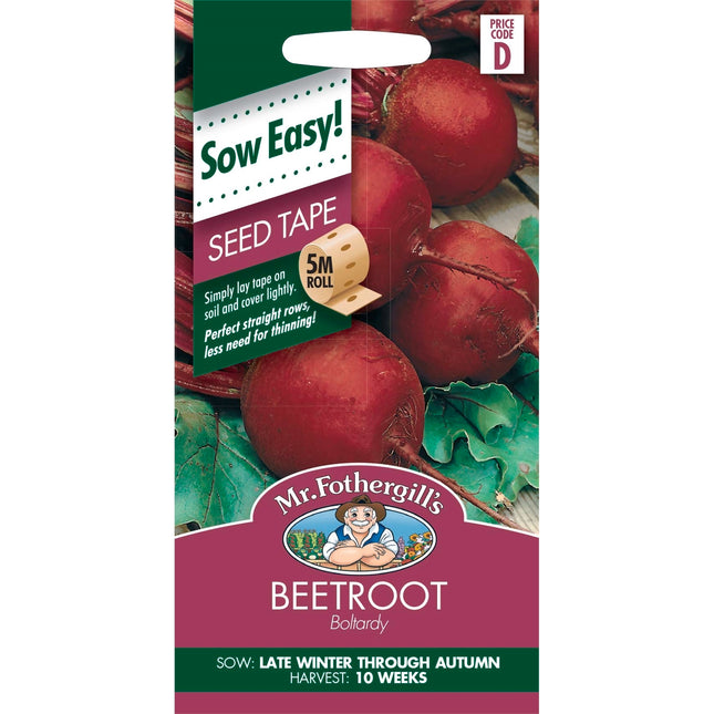 Mr Fothergill's Boltardy Beetroot Seed Tape