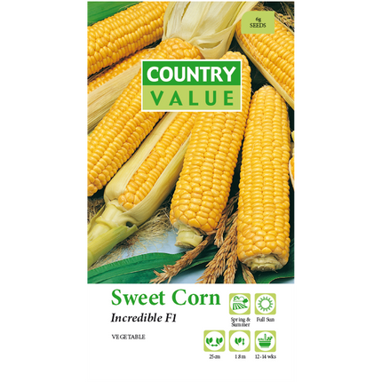 Country Value Incredible Sweet Corn Vegetable Seeds