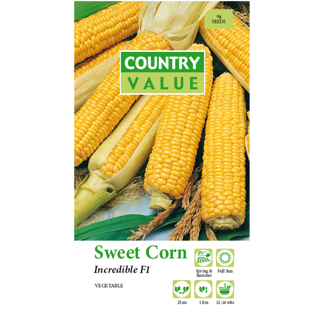 Country Value Incredible Sweet Corn Vegetable Seeds
