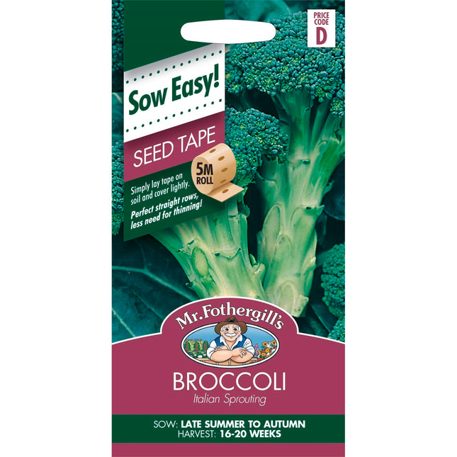 Mr Fothergill's Italian Broccoli Seed Tape