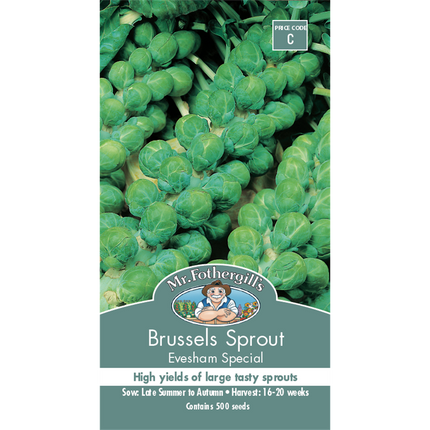 Mr Fothergill's Evesham Brussels Sprouts Vegetable Seed