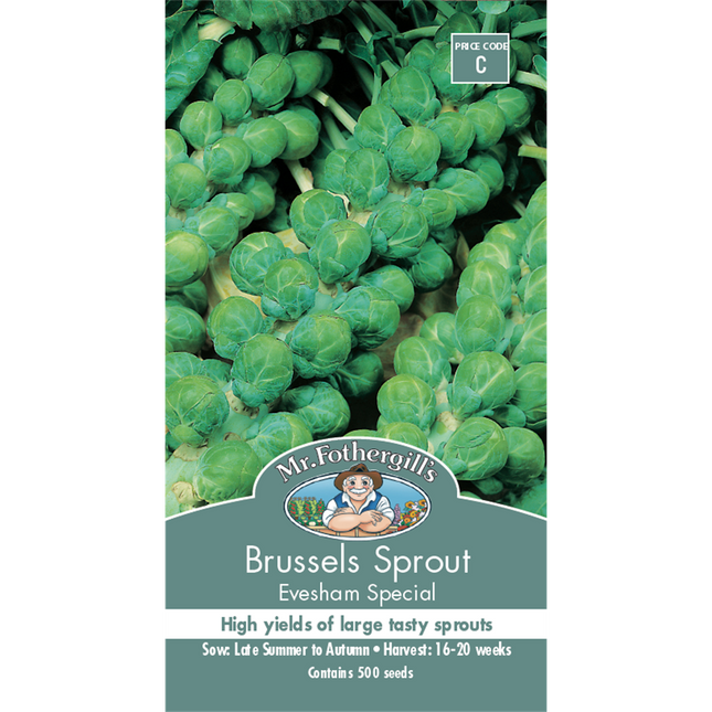 Mr Fothergill's Evesham Brussels Sprouts Vegetable Seed