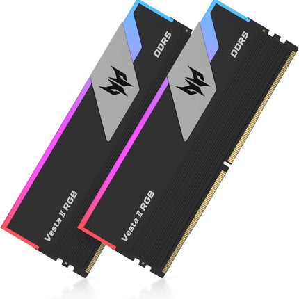 PREDATOR VESTAII 32GB 16GBx2 Black RGB DDR5 Memory 6000Mhz 1R*8 CL34
