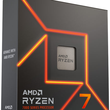 AMD Ryzen 7 7700 8 Cores / 16 Threads, 65 watts, Max Freq 5.3Ghz, 40MB Cache, Wraith Prism Cooler & Radeon Graphics
