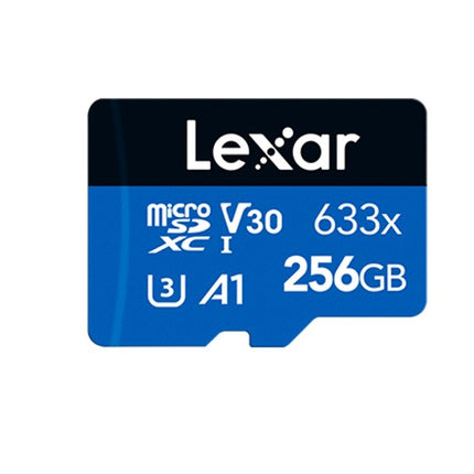 Lexar High-Performance 633x microSDHC/microSDXC UHS-I 256GB – C10, A1, UHS-I (U3), V30, up to 100MB/s read, 45MB/s write
