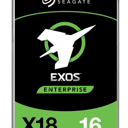 Seagate 16TB 3.5' SATA EXOS X18 Enterprise 512E/4KN, 6GB/S 7200RPM 24x7 data availability HDD. 5 Years Warranty