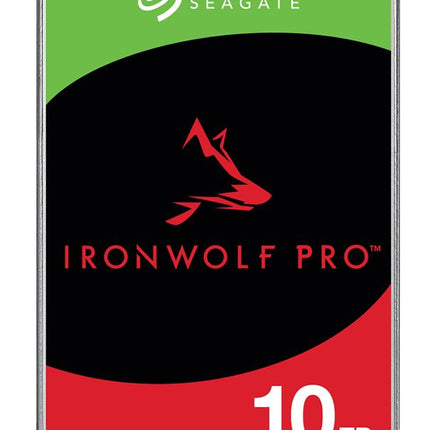 Seagate 10TB 3.5' IronWolf Pro NAS  SATA Hard Drive (ST10000NT001) -5-year limited warranty -6Gb/s Connector - CMR Recording Technology