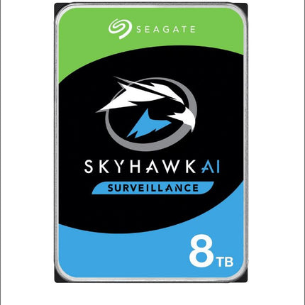 Seagate 8TB 3.5' SkyHawk Surveillance AI, SATA3 6Gb/s,16 AI streams,256MB Cache 24x7 HDD ST8000VE001,  3 Years Warranty