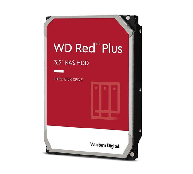Western Digital WD Red Plus 10TB 3.5' NAS HDD SATA3 7200RPM 256MB Cache 24x7 180TBW ~8-bays NASware 3.0 CMR Tech 3yrs wty (LS) - replacement WD100EFGX
