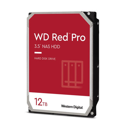 Western Digital WD Red Pro 12TB 3.5' NAS HDD SATA3 7200RPM 256MB Cache 24x7 300TBW ~24-bays NASware 3.0 CMR Tech 5yrs wty (LS) - replacement WD122KFBX