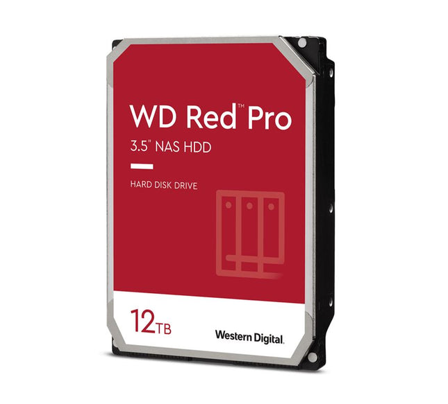 Western Digital WD Red Pro 12TB 3.5' NAS HDD SATA3 7200RPM 256MB Cache 24x7 300TBW ~24-bays NASware 3.0 CMR Tech 5yrs wty (LS) - replacement WD122KFBX