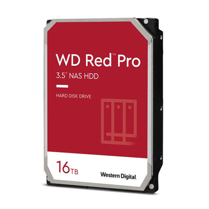 Western Digital WD Red Pro 16TB 3.5' NAS HDD SATA3 7200RPM 512MB Cache 24x7 300TBW ~24-bays NASware 3.0 CMR Tech 5yrs wty