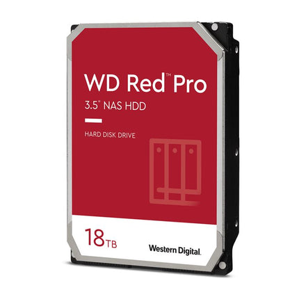 Western Digital WD Red Pro 18TB 3.5' NAS HDD SATA3 7200RPM 512MB Cache 24x7 300TBW ~24-bays NASware 3.0 CMR Tech 5yrs wty