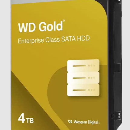 Western Digital Gold 4TB 3.5' Enterprise Class SATA 6 Gb/s HDD 7200 RPM Cache Size  256MB 5-Year Limited Warranty