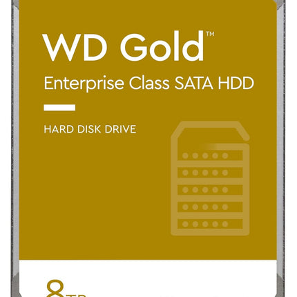 Western Digital Gold 8TB 3.5' Enterprise Class SATA 6 Gb/s HDD 7200 RPM Cache Size  256MB 5-Year Limited Warranty
