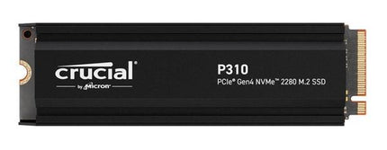 New Crucial P310 1TB Gen4 2280 NVMe SSD w Heatsink 7100/6000 MB/s R/W 220TBW 1000K/1200K IOPS 1.5M hrs MTTF Full-Drive Encryption M.2 PCIe4 5yrs