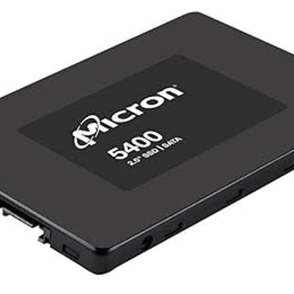 Micron 5400 MAX 960GB 2.5' SATA Enterprise SSD 540R/520W MB/s 95K/75K IOPS 8760TBW 5DWPD 3M hrs MTTF AES 256-bit encryption Server Data Centre 5yrs