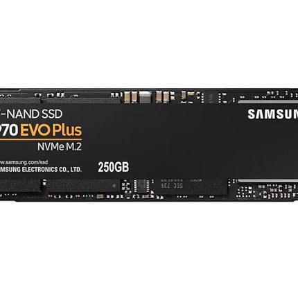 Samsung 970 EVO Plus 250GB PCIe NVMe SSD MLC 3500MB/s 2300MB/s 250K/550KIOPS 150TBW 5yrs wty