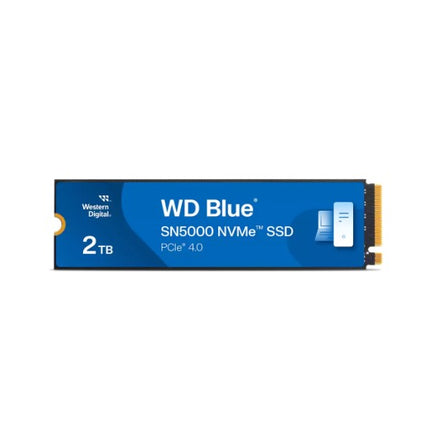 Western Digital WD Blue SN5000 NVMe™ 2TB SSD M.2 2280, 5,150MB/s R 4,850MB/s W, 650K IOPS R / 770K IOPS W, PCIe Gen4 x4, 5-Y Warranty