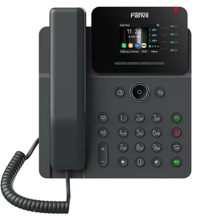 Fanvil V61W Prime Business Phone 2.4-inch color screen, HD audio, HAC, Wi-Fi. Bluetooth, PoE Support 6-way Audio conference, EHS
