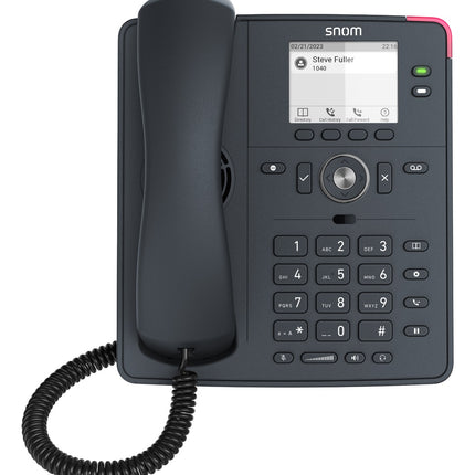 SNOM D140 DeskTelephone, PoE, HD Audio, Cost-effective, 2 SIP Identities, Low Power Consumption (PoE)