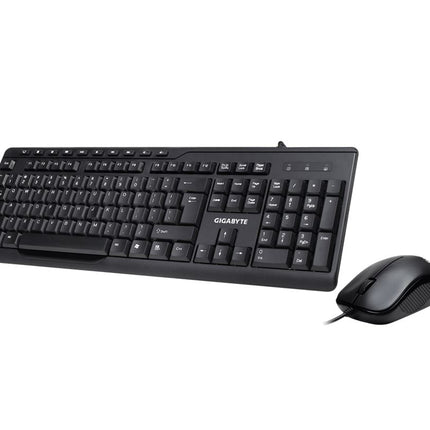 Gigabyte KM6300 USB Wired Keyboard & Mouse Combo multimedia controls 1000dpi Adjustable Portable slim receiver Stylish design comfort