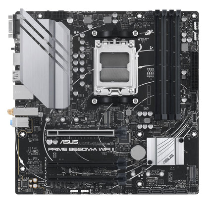 ASUS AMD B650M PRIME B650M-A WIFI II-CSM (AM5) Micro-ATX Motherboard  4x DDR5 192GB, 1x PCIe 4.0 x16 slot,2 x M.2 slots, 4 x SATA,Wi-Fi 6 1 x HDMI.1