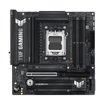 ASUS TUF GAMING B850M-PLUS WIFI (AM5) Micro-ATX Motherboard 4x DDR5 192GB, 1x PCIe 5.0 x16 slot, 3 xM.2 slots, 4x SATA, Wi-Fi 6E, Realtek 2.5Gb