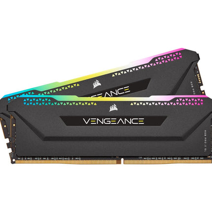 Corsair Vengeance RGB PRO SL 16GB (2x8GB) DDR4 3600Mhz C18 Black Heatspreader Desktop Gaming Memory