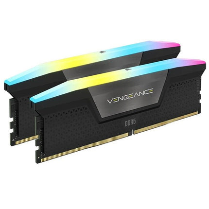 (LS) Corsair Vengeance RGB 64GB (2x32GB) DDR5 UDIMM 6000MHz C40 1.35V Desktop Gaming Memory Black