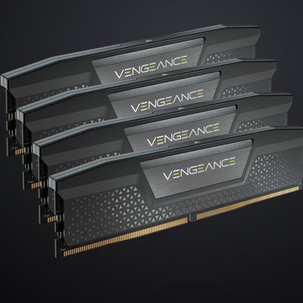 Corsair VENGEANCE® RGB 192GB (4x48GB) DDR5 DRAM 5200MT/s CL38 Memory Kit — Black optimized for Intel® motherboards
