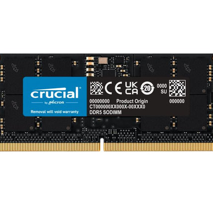 Crucial 48GB (1x48GB) DDR5 SODIMM 5600MHz CL46 Notebook Laptop Memory