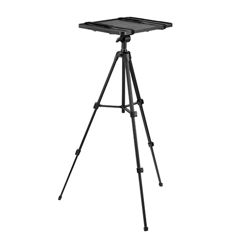 Brateck Lightweight Portable Tripod Projector Stand comes with a fold-up tray, Up to 6kg, Matte Black. 580x530x910mm (LS)