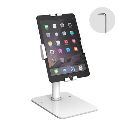 Brateck MPBT-PAD33-04 Universal Anti-Theft Tablet Countertop Fit most  7.9' to 11' Tablets - White 160x230x370mm Anti-Theft Locking Screw  (LS)