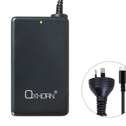 Oxhorn 65W AC Power Adapter USB-C Charger Power Delivery for Lenovo HP Dell Asus USB-C Laptop Tablet Mobile Built-in Power Supply Protection 2M Cable