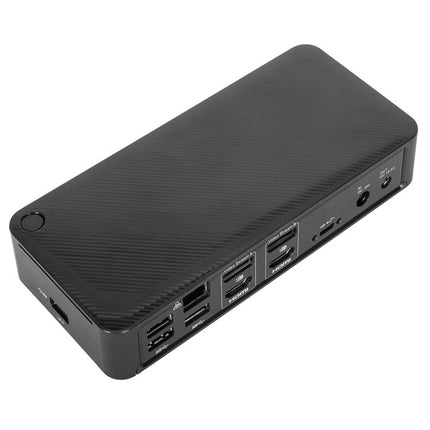 Targus Universal USB-C Dual Video 4K Docking Station with 100W Power Delivery 2x4K UHD@60Hz 2xHDMI2.0 2xDP USB-C 4xUSB-A GLAN Audio Combo ~