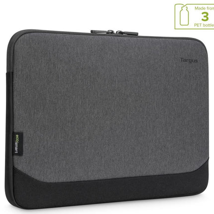 Targus 13-14' Cypress EcoSmart Sleeve Bag  for Laptop Notebook Tablet - Fits 13' 13.3' 14', Made with 3 Recycled Water Bottles - Grey