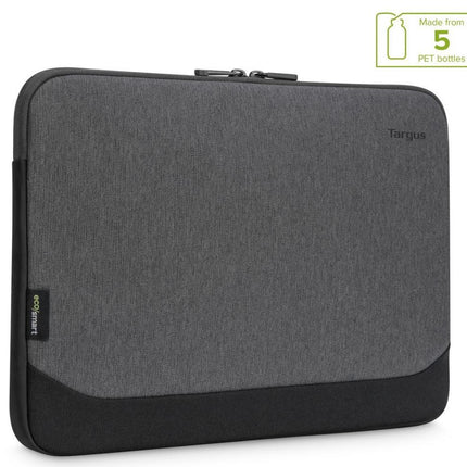 Targus 15.6' Cypress EcoSmart Sleeve for Laptop Notebook Tablet - Up to 15.6', Made with 5 Recycled Plastic Water Bottles - Grey