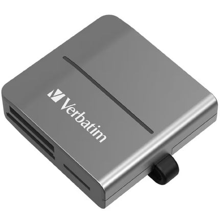 Verbatim USB 3.2 Gen 1 All- in-1 Card Reader  SD, SDHC, SDXC, microSD, microSDHC, microSDXC, CF-1, Memory Stick, MS-Pro Duo, xD, and M2.