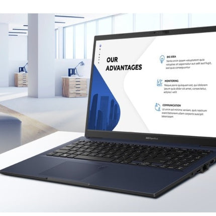 ASUS ExpertBook B1 15' FHD Intel i5-1335U 16GB 512GB SSD Windows 11 PRO Intel UHD Graphics Fingerprint IR Cam USB-C HDMI LAN MIL-STD 1.7kg 1yr OS ~i5