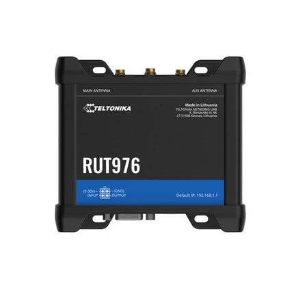 Teltonika RUT976 Redcap 5G Router, Dual-SIM, WAN Failover with 4x Ethernet Ports, Backward Compatible with 4G LTE Cat 4, 2-Year Warranty, PSU included